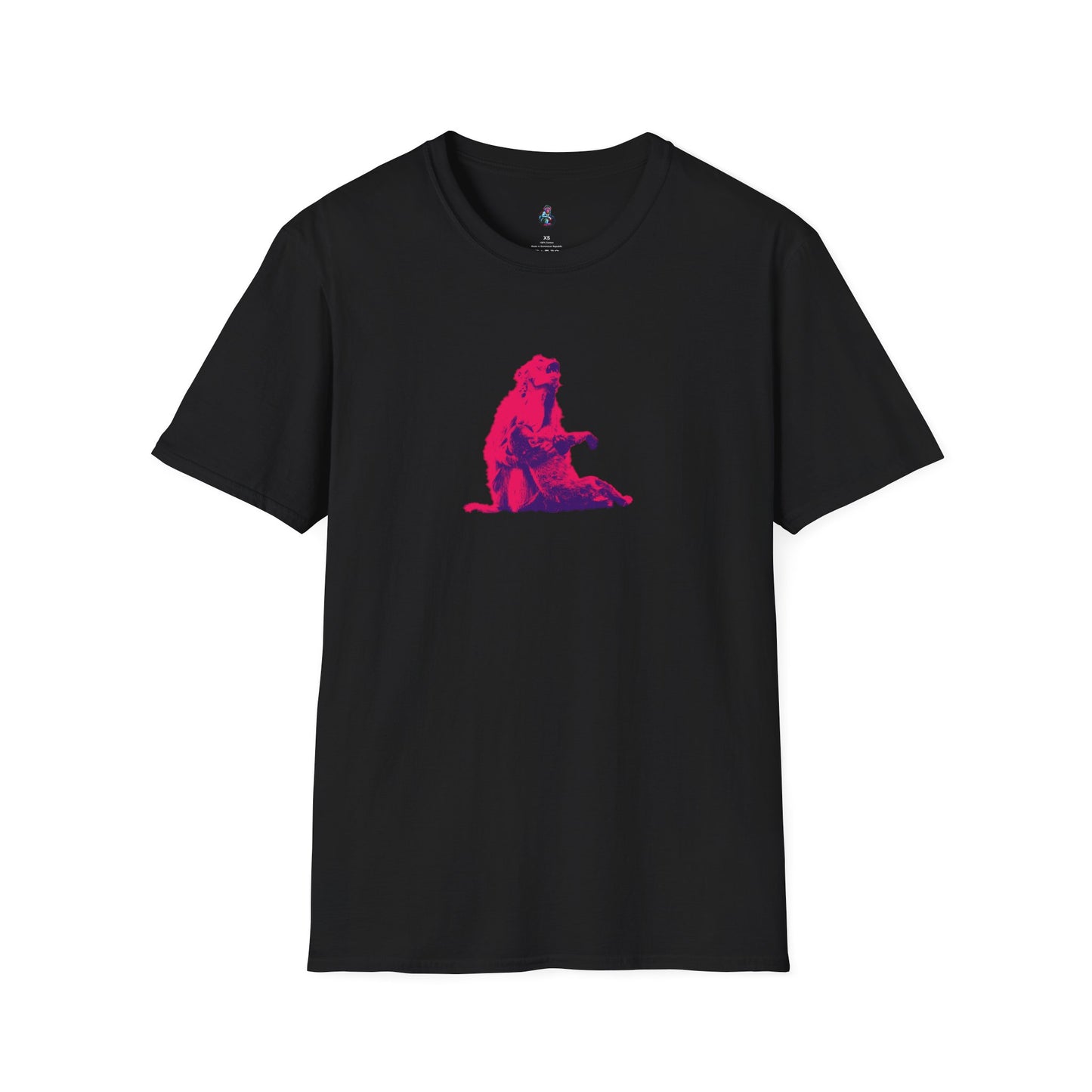Macaque Tees - Macaque della Pieta Hot Pink