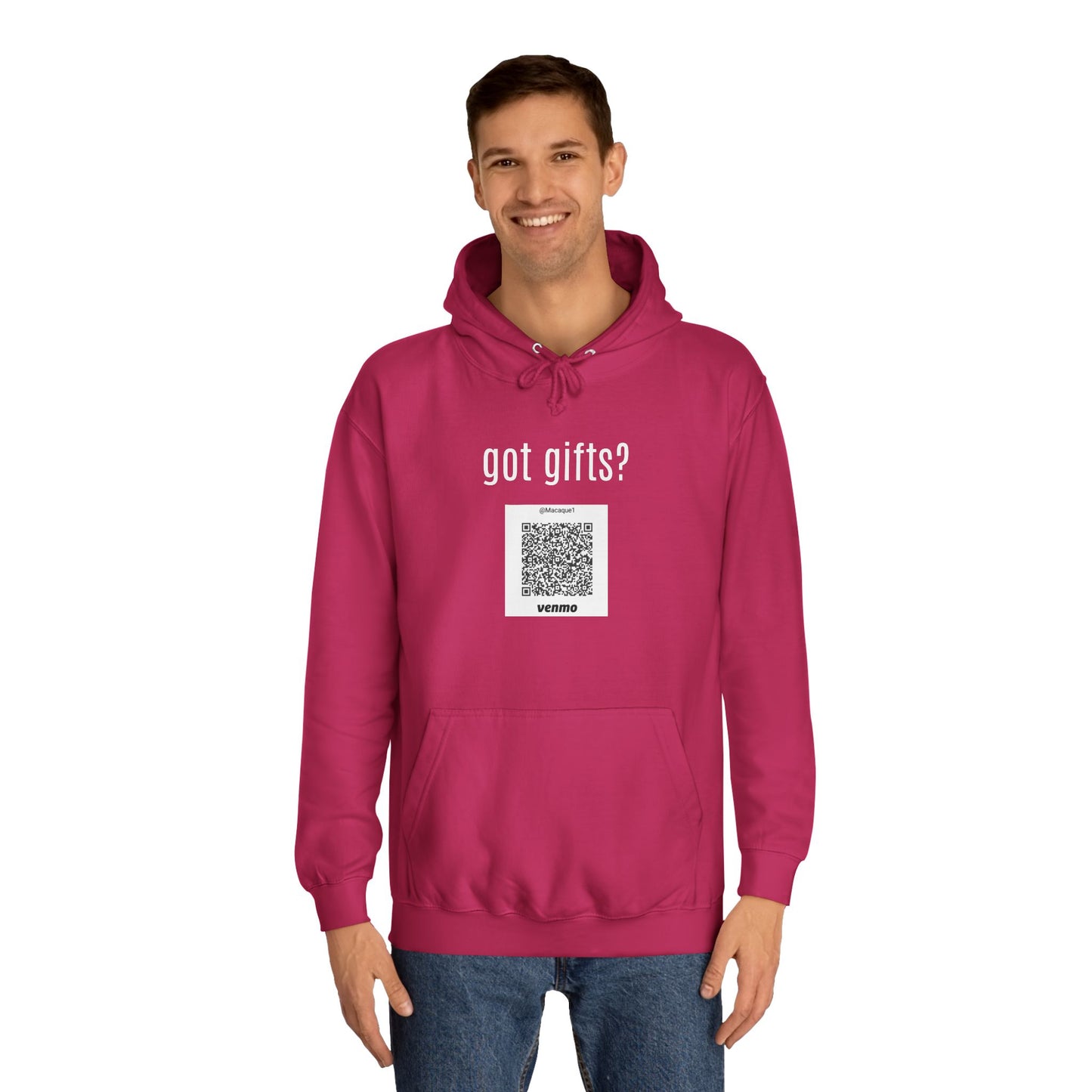Macaque Hoodies - got gifts? (QR front)