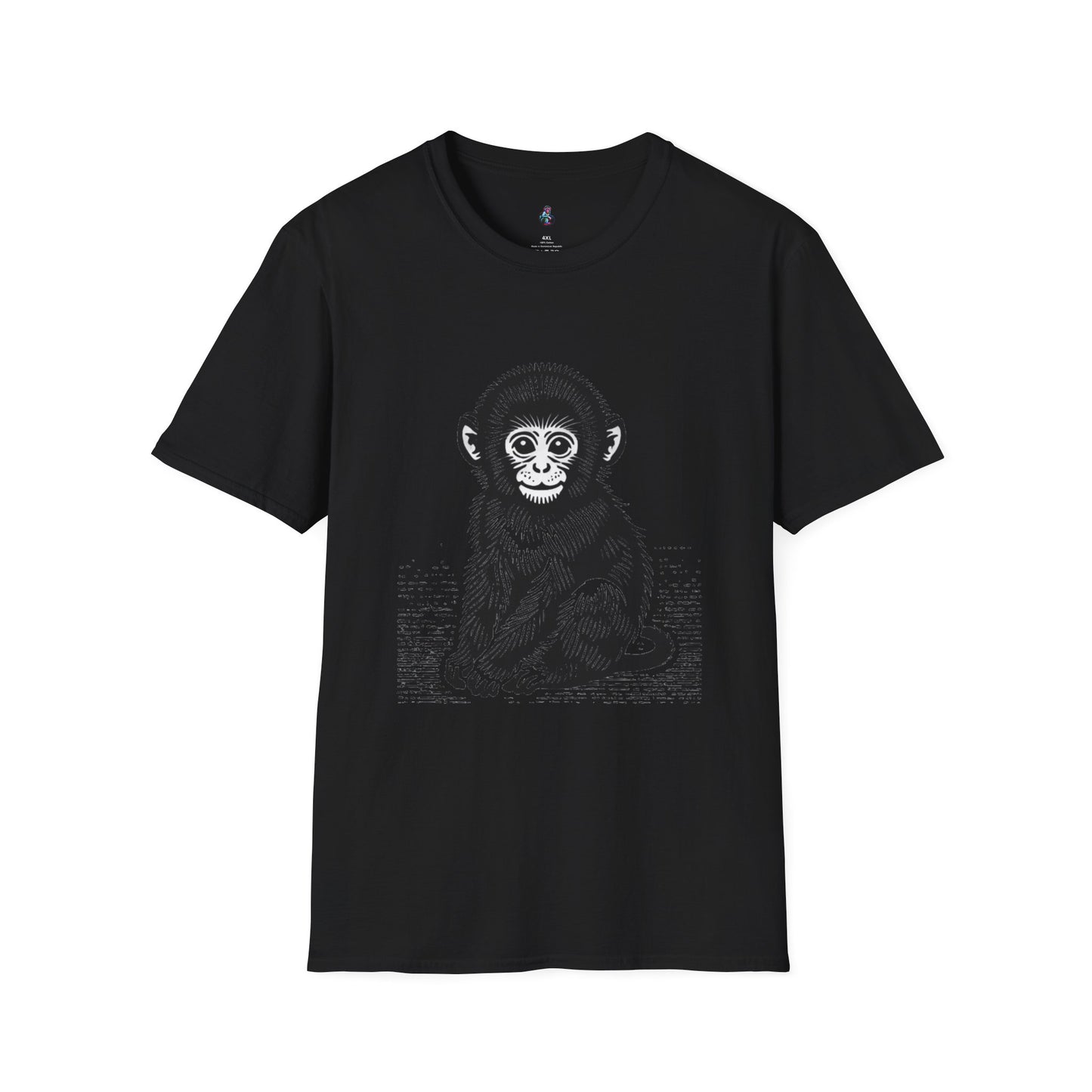 Macaque Tees - Lil Macaque Monochrome