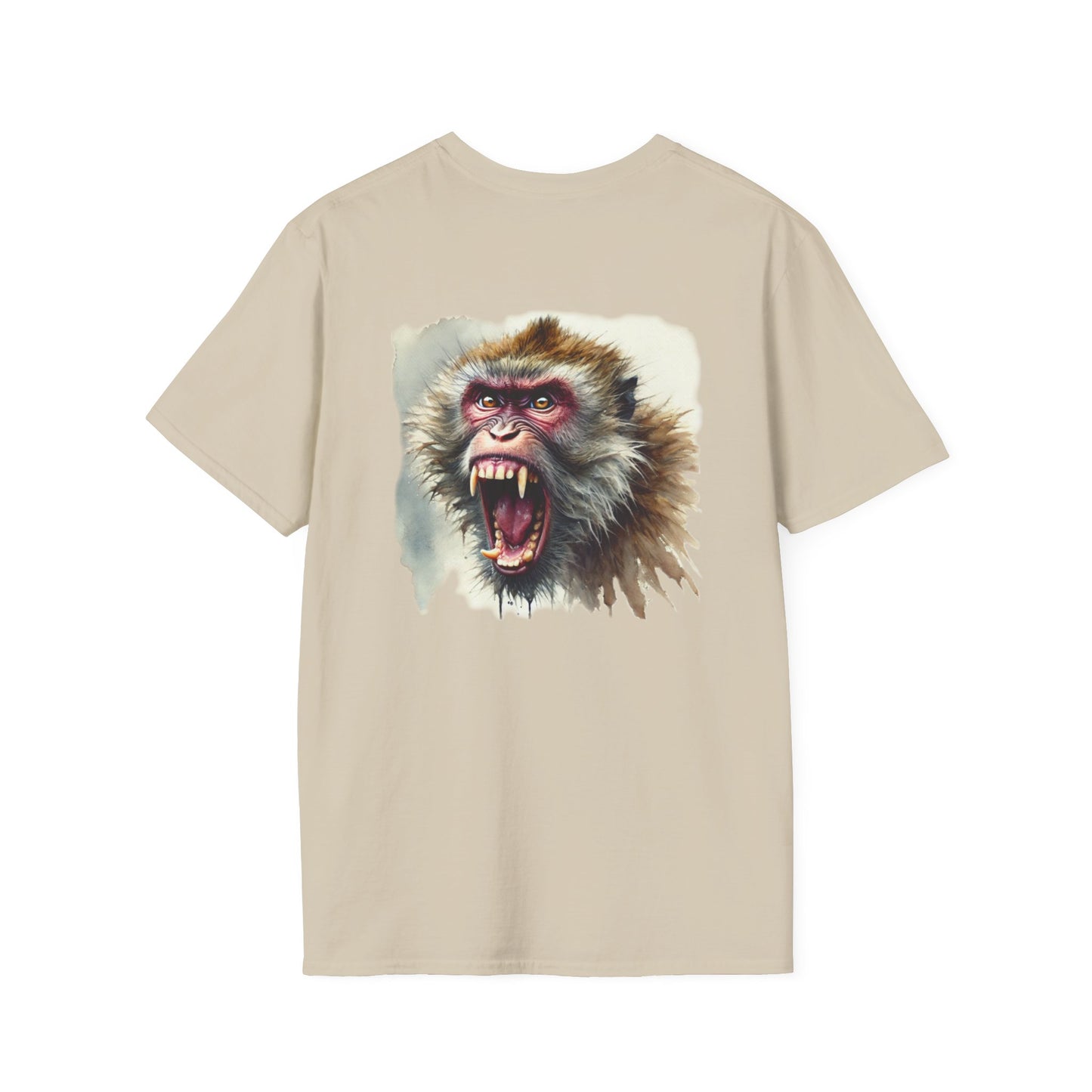 Macaque Tees - Watercolor Wrath (Back)