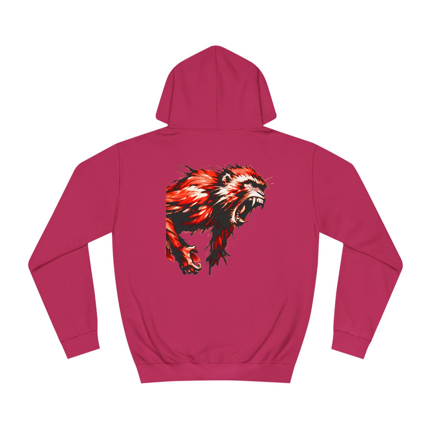 Macaque Hoodies - Wrath Sumi-e Red (back)