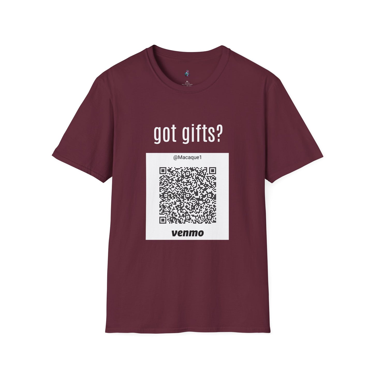 Macaque Tees - got gifts? (QR front)