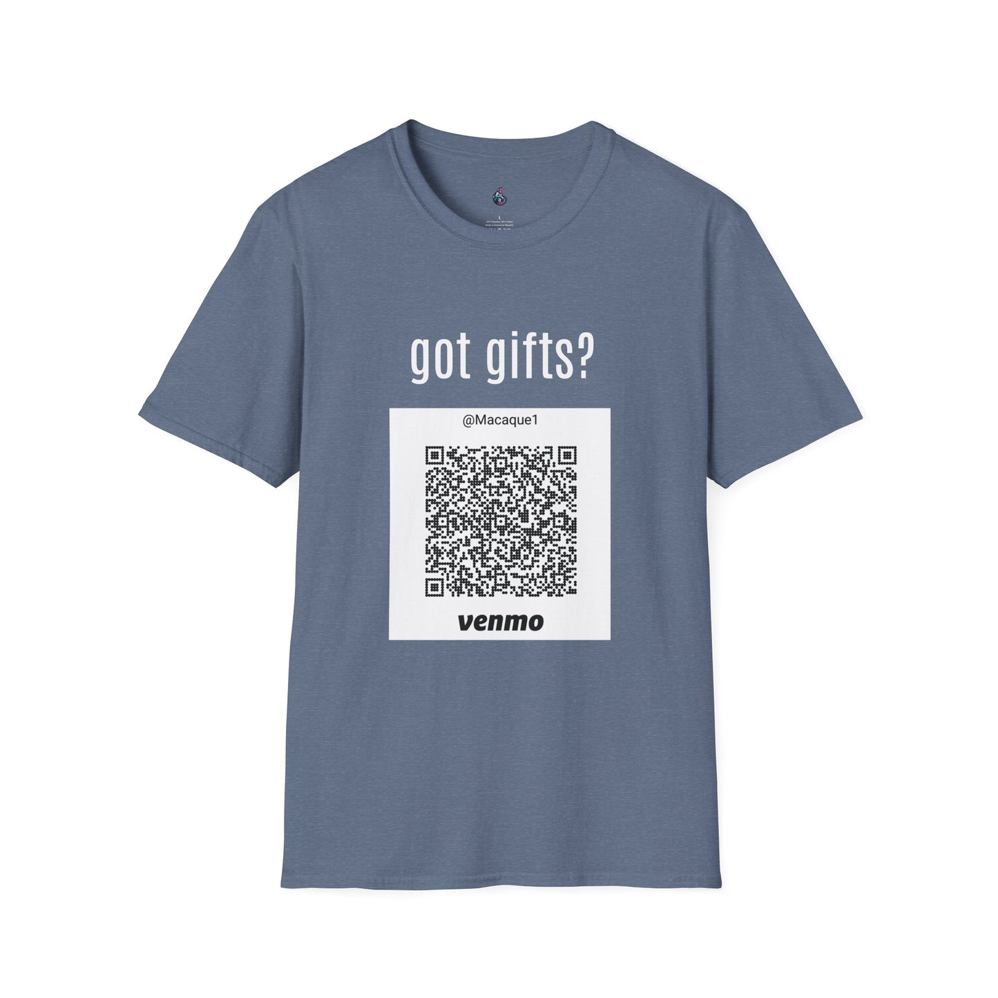 Macaque Tees - got gifts? (QR front)
