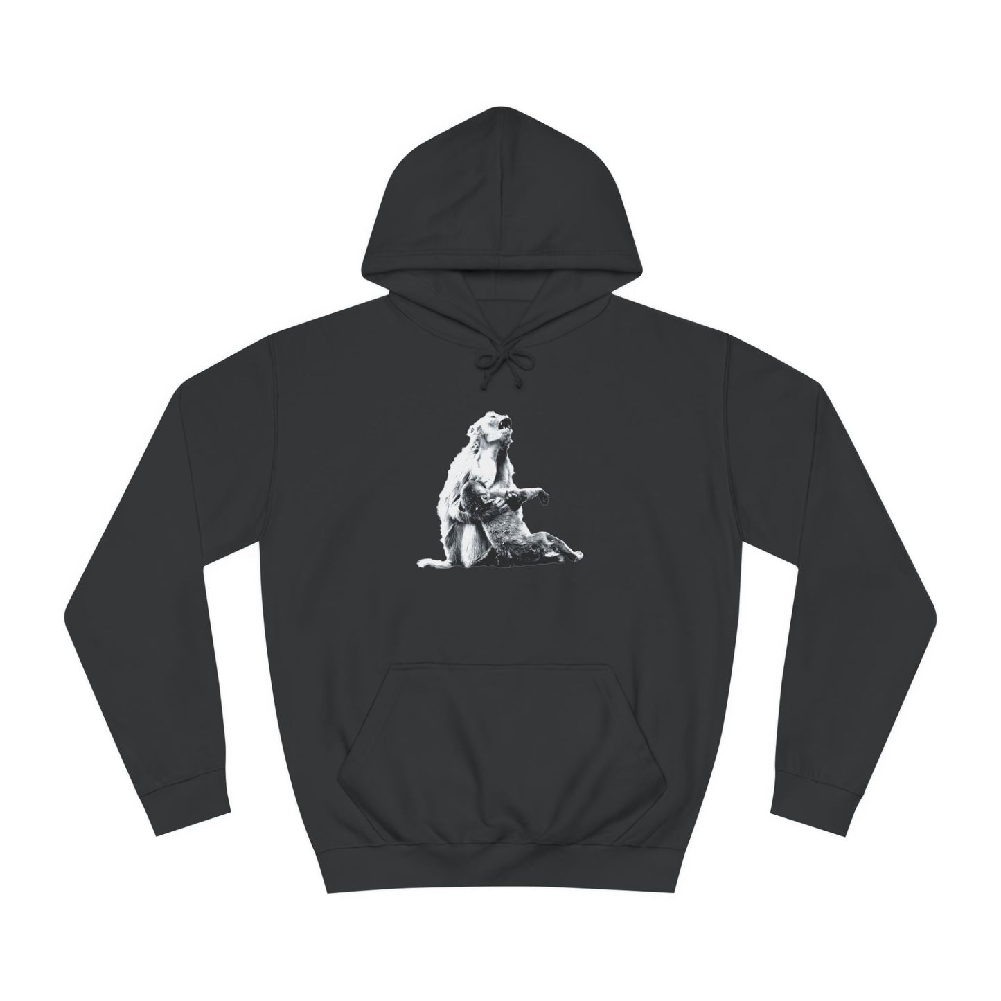 Macaque Hoodies - Macaque della Pieta Monochrome