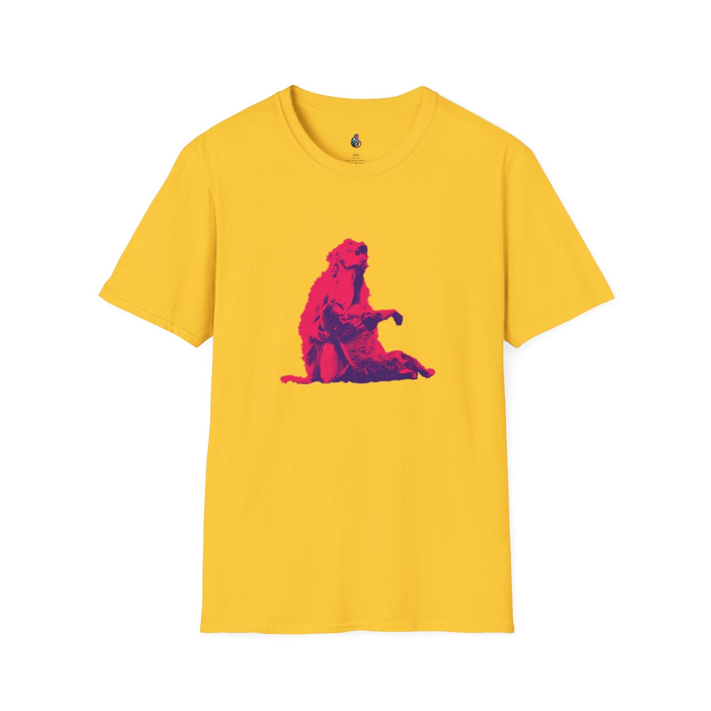 Macaque Tees - Macaque della Pieta Hot Pink