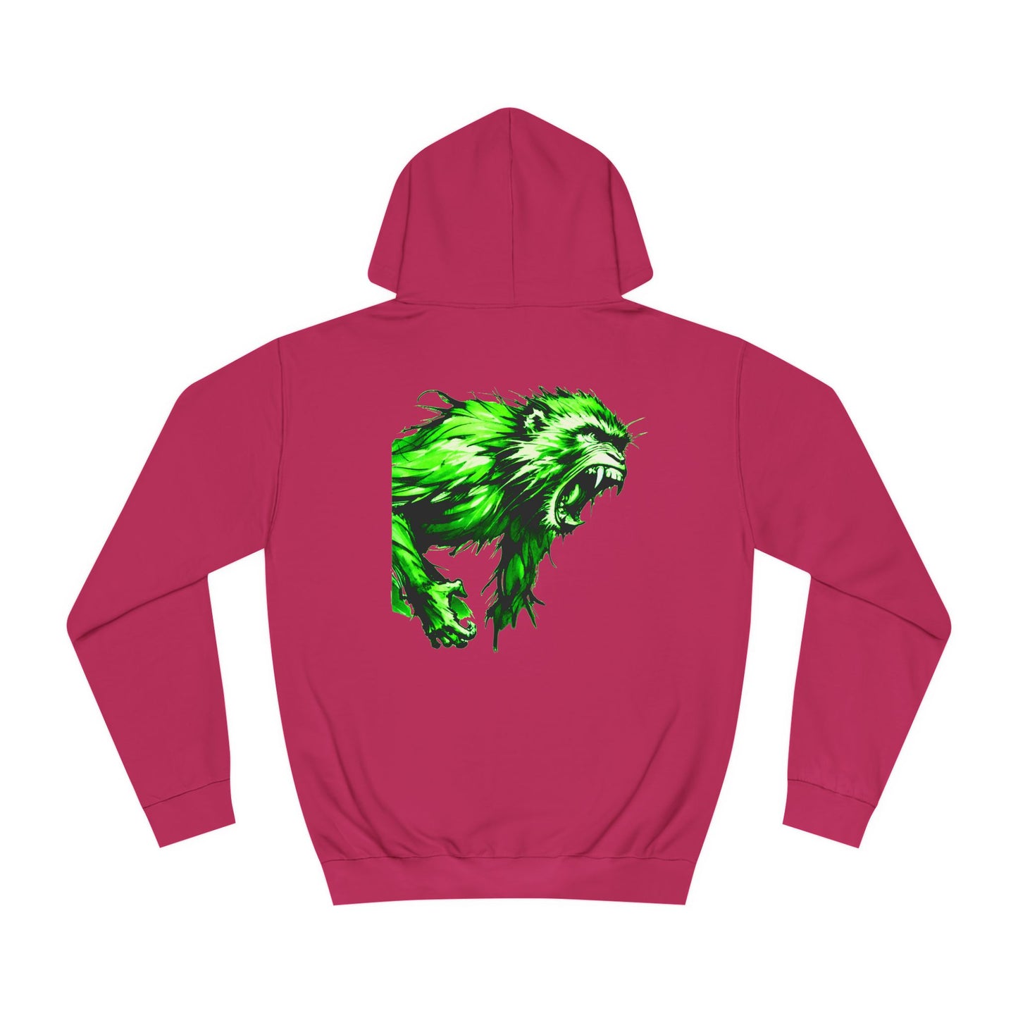 Macaque Hoodies - Wrath Sumi-e Green (back)