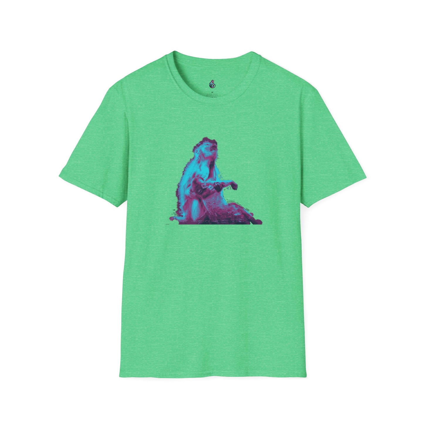 Macaque Tees - Macaque della Pieta Blue